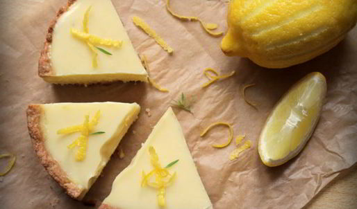 лимонный тарт с миндалем