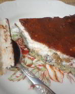 Маковый тарт с творожным суфле и ганашем