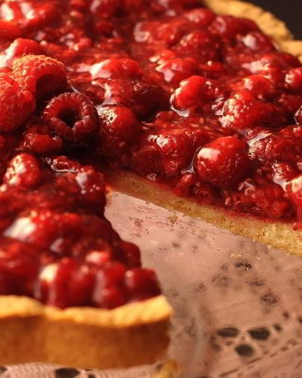 Рецепт малинового тарта