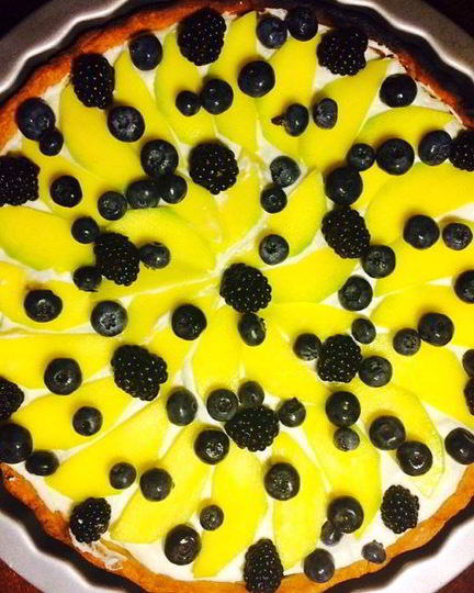 Рецепт мангового тарта с маскарпоне