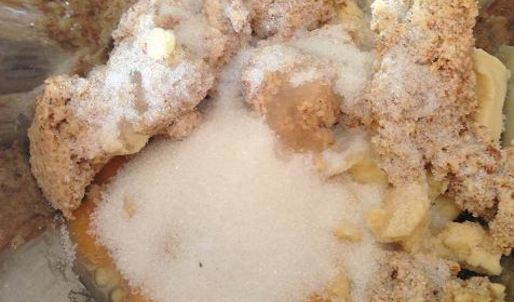 миндальный тарт с лимонным пудингом