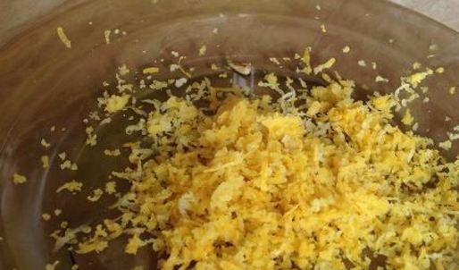 миндальный тарт с лимонным пудингом