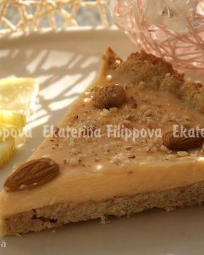 Миндальный тарт с шоколадно-грейпфрутовым кремом