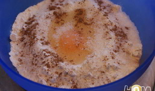 миндальный тарт с шоколадно-грейпфрутовым кремом