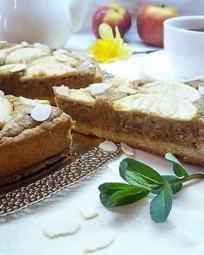 Миндальный тарт с запеченным кремом