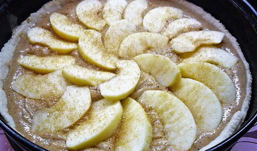 миндальный тарт с запеченным кремом