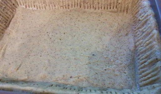 ореховый тарт с персиковым курдом