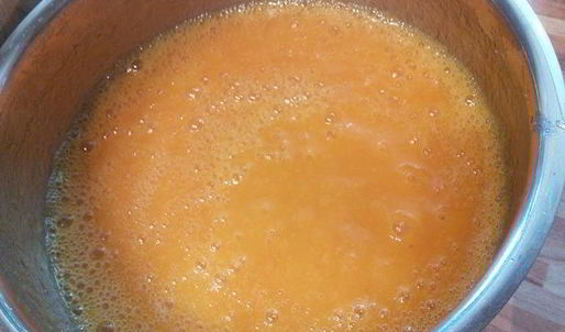 ореховый тарт с персиковым курдом