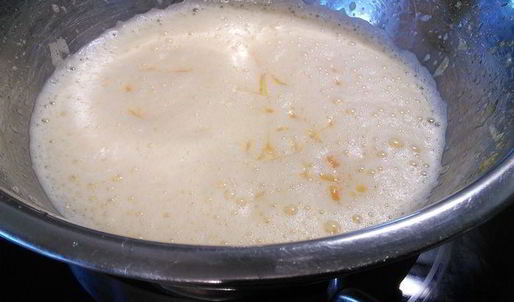 ореховый тарт с персиковым курдом