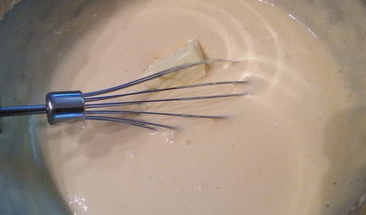 ореховый тарт с персиковым курдом