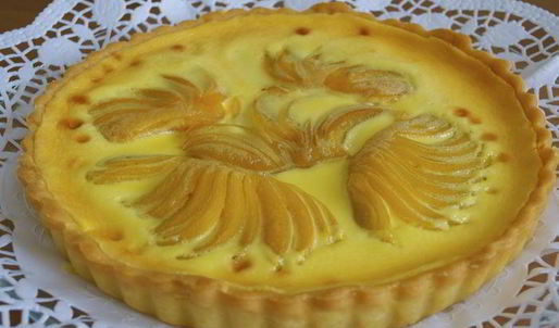 шоколадно-сливочный тарт с фруктами