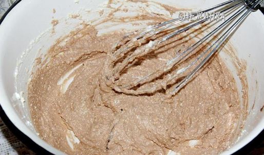 шоколадно-творожный тарт-суфле с малиной