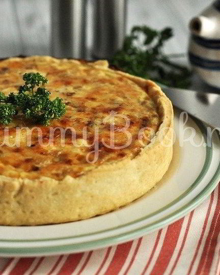 Рецепт сырного тарта с луком