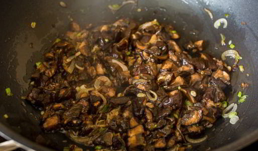 тарт с грибами и сыром