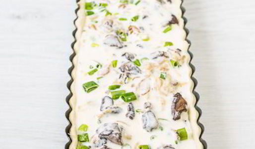 тарт с грибами и сыром