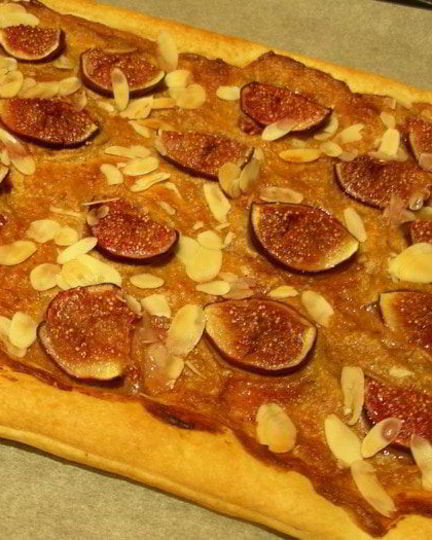 Рецепт тарта с инжиром и миндалем