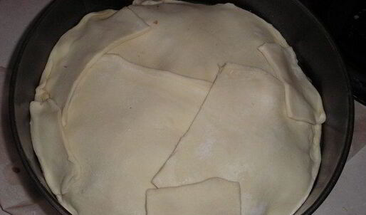 тарт с картофелем, сыром и помидорами