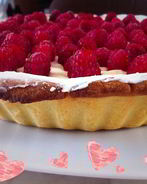 Тарт с малиной