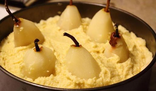 тарт с миндальным кремом и мариноваными грушами мечта