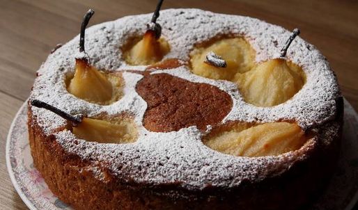 тарт с миндальным кремом и мариноваными грушами мечта