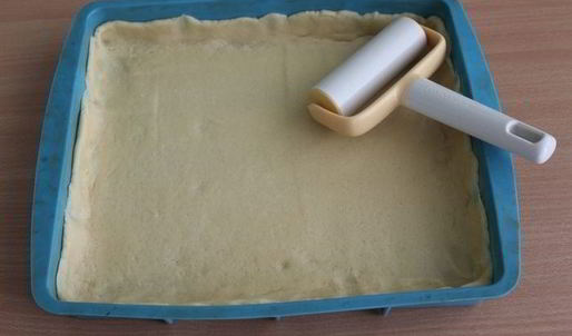 тарт с персиками