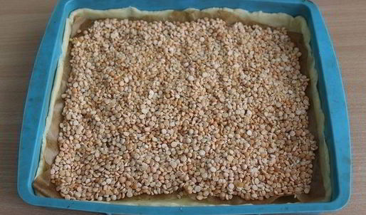 тарт с персиками