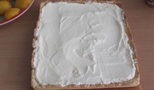 тарт с персиками