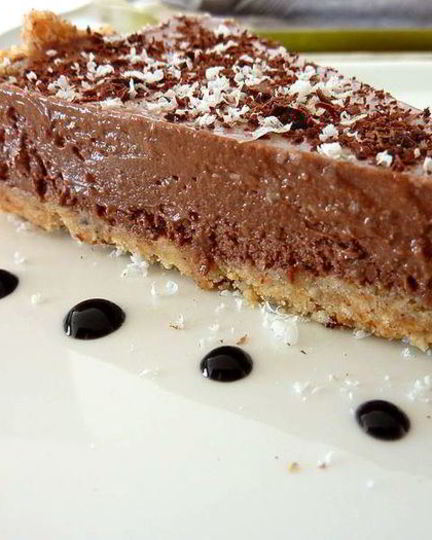 Рецепт тарта с шоколадным муссом