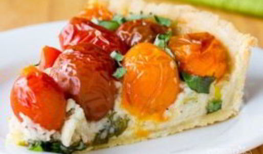 тарт с сыром и томатами