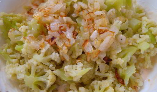 тарт с цветной капустой и фезалисом