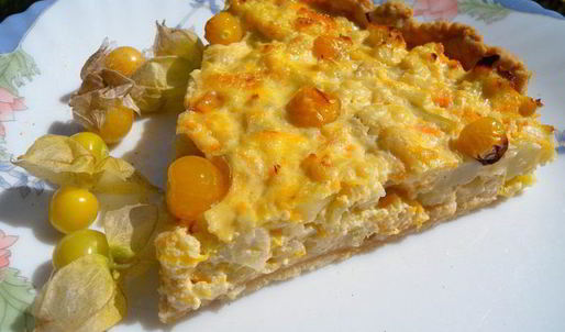 тарт с цветной капустой и фезалисом