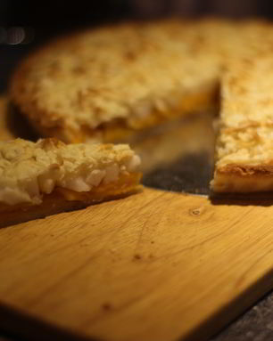 Тарт с яблоком и тыквой