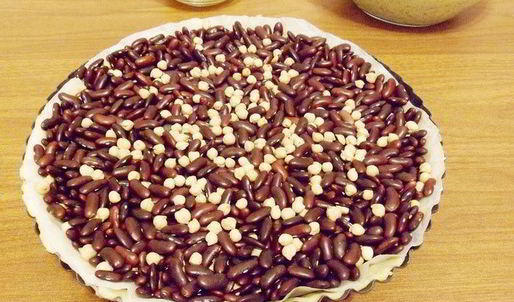 тарт с зеленым горошком