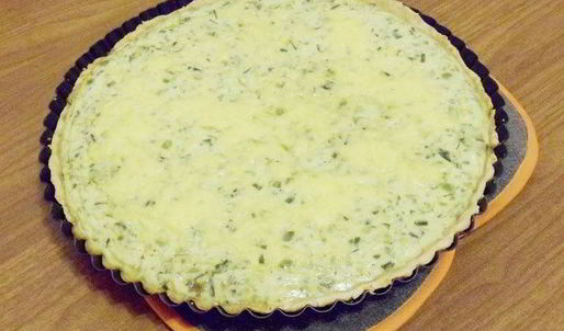 тарт с зеленым горошком