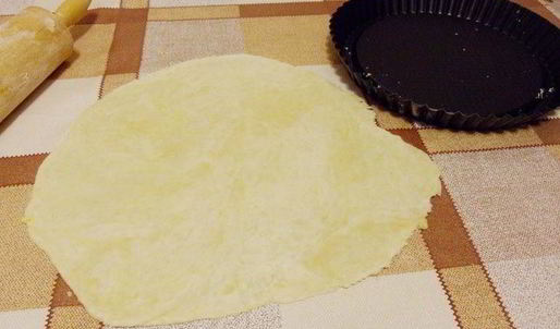 тарт с зеленым горошком