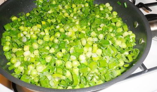 тарт с зеленым горошком