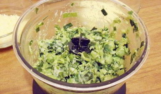 тарт с зеленым горошком