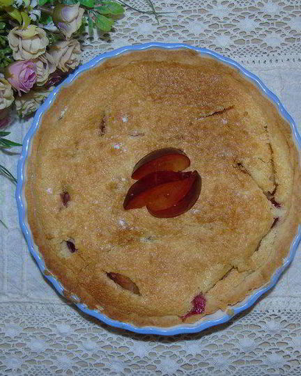 Рецепт тарта со сливой