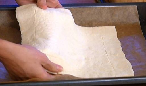 тарт со спаржей, ветчиной и пармезаном