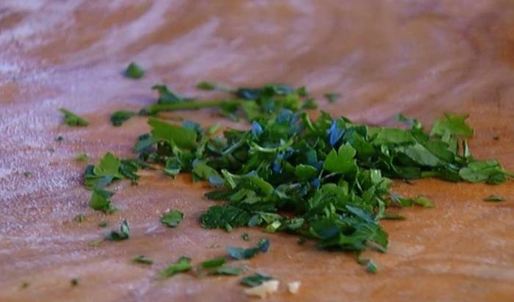 тарт со спаржей, ветчиной и пармезаном