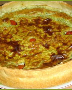 Тарт сырно-творожный с зеленью