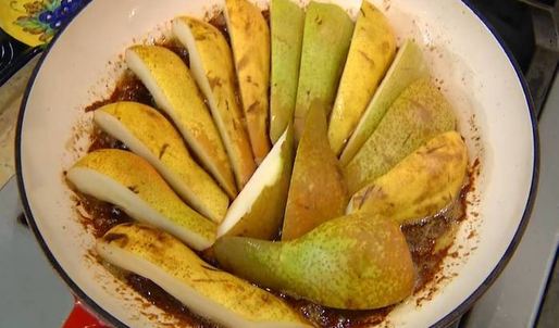 тарт татен с грушами и изюмом