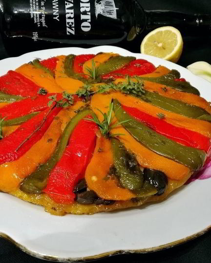 Рецепт тарта татен с перцами