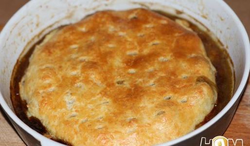 тарт татен с шампиньонами