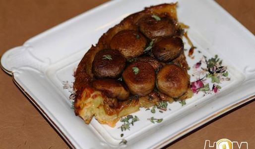 тарт татен с шампиньонами