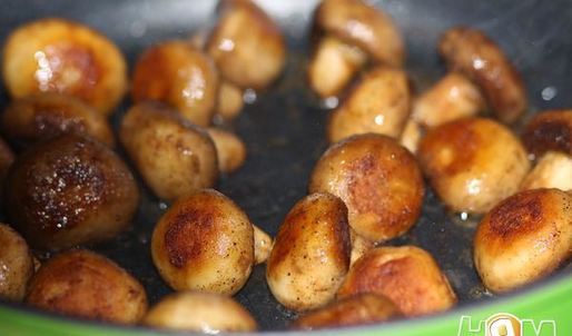 тарт татен с шампиньонами