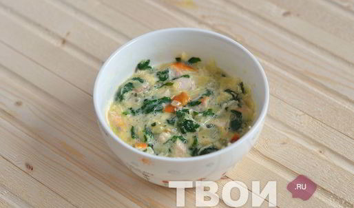 тарты с копченой курицей и шпинатом