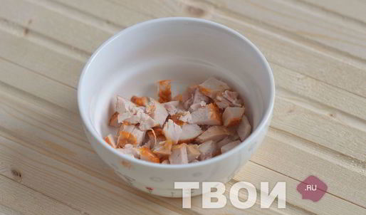 тарты с копченой курицей и шпинатом