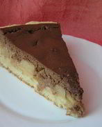 Творожно-шоколадный тарт с дыней