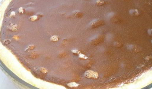 творожно-шоколадный тарт с дыней